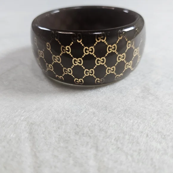 Elegant Brown Patterned Bangle - Picture 2 of 7